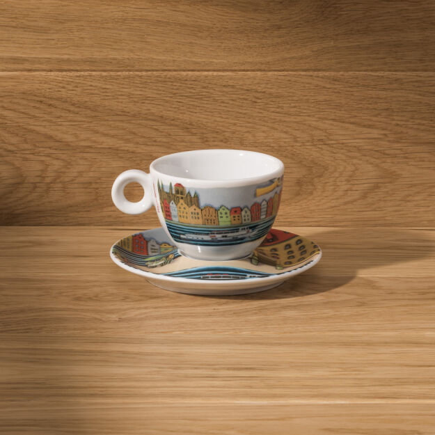 Filiżanka do cappuccino 1 szt. Gdańsk Żuraw - komplet upominkowy
