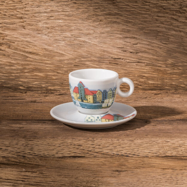 Filiżanki do espresso 2 szt. Gdańsk Żuraw - komplet upominkowy