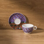 Filiżanka do cappuccino 1 szt. Ptaszki - komplet upominkowy - 2